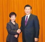 习近平总书记会见中国国民党主席洪秀柱 - 人民代表大会常务委员会