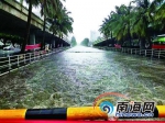 暴雨浇城！海口海秀东路等积水“老病号”经受住了考验 - 海南新闻中心