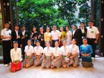 我校老挝国际学生受邀参加中老理论研讨会欢迎宴会演出 - 海南师范大学
