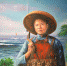 图为黄信驹创作的《琼崖女战士》。　洪坚鹏 摄 - 中新网海南频道
