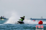 2018海南亲水运动季之大东海摩托艇精英邀请赛12月14日在三亚大东海开赛。　赛事组委会供图 摄 - 中新网海南频道