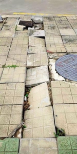 @“道”上的你：海口人行道地砖下藏“雷” 当心“暗器” - 海南新闻中心