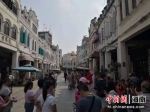 图为海口骑楼老街。（资料图片） 尹海明 摄 - 中新网海南频道