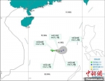 南海热带低压11月5日5时预报路径图。海南省气象服务中心 供图 尹海明 摄 - 中新网海南频道