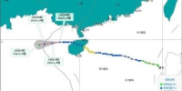 台风“浪卡”10月14日8时预报路径图。海南省气象服务中心 供图 尹海明 摄 - 中新网海南频道