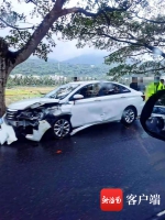 雨天路滑 三亚亚龙湾路段发生3车连环撞事故 无人员伤亡 - 海南新闻中心