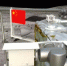 五星红旗月面展示模拟图 - 中新网海南频道