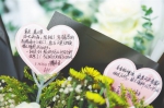 五月二十三日，在长沙明阳山殡仪馆，祭奠者写给袁隆平院士的话。本报特派记者 李天平 摄 - 中新网海南频道