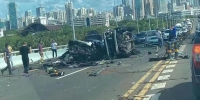 “海口世纪大桥车祸”追踪：3辆车几乎报废，预估车损近百万元 - 海南新闻中心