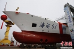 海南自贸港最大吨位行政执法船“海巡03”轮下水命名 - 海南新闻中心
