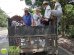 “1、2、3……”一农用拖拉机竟违法搭载13人，交警当场拦截：顶格处罚 - 海南新闻中心