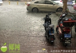 受强降水影响，海口多条路段有可能发生道路积水 - 海南新闻中心